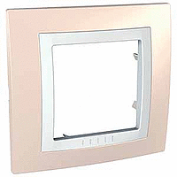 Unica - Plaque 1 poste Crème