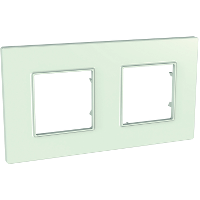 Unica - Plaque 2 poste Vert urbain