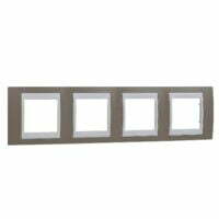 Unica - Plaque 4 poste Vision