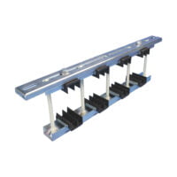 Support de barre , 1–3 Barres par phase, 30–120 mm Largeur du Busbar, 10 mm Épaisseur de barre