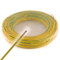 Fil souple H05VK 6 mm² - Bobine de 100m - Vert/jaune