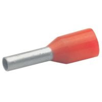 Embout de câblage isolé rouge 1mm² - longueur 8mm