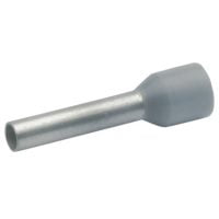 Embout de câblage isolé gris 2,5mm² - longueur 8mm
