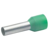 Embout de câblage isolé vert 6mm² - longueur 12mm
