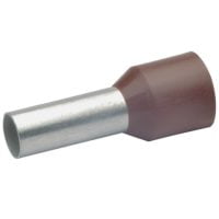 Embout de câblage isolé brun 10mm² - longueur 12mm