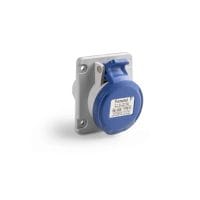 Prises encastrées 10º 75×85  2P+T 16A  IP54