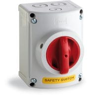 Interrupteurs de coupure IP67 4 Pôles 20 A