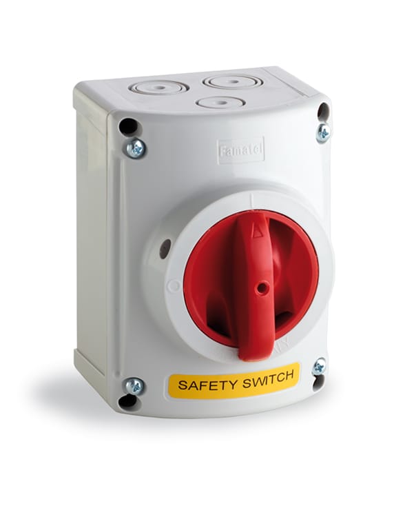 Interrupteurs de coupure IP67 4 Pôles 20 A